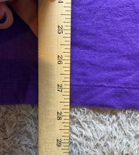 Load image into Gallery viewer, VTG Flower Shirt Womens Extra Large Purple Collared Oversized Single Stitch USA