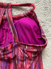 Load image into Gallery viewer, Prana Shirt Womens Medium Pink Purple Halter Summer Geometric Padded Shelf Bra