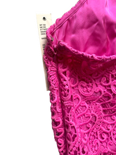 Load image into Gallery viewer, Gianni Bini Dress Womens Large Pink Crochet Lace Lined Cocktail MSRP $129 NWT