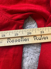 Load image into Gallery viewer, Tommy Hilfiger Sweater Womens Large Red V-Neck Outerwear Pullover Knit Ladies