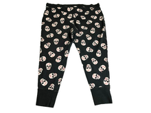 Load image into Gallery viewer, Torrid Leggings Womens 2 (38x23) Black Foxy Skull AOP Cropped Sleepwear PJ Pants