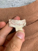 Load image into Gallery viewer, Hem & Thread Sweater Womens Large Brown Crewneck Knit Outerwear Pullover Ladies