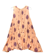 Load image into Gallery viewer, Free People Dress Womens Small Peach Swing Tunic Hippie Peasant Lagenlook Rayon