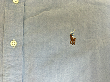 Load image into Gallery viewer, Ralph Lauren Shirt Adult 2XL XXL Blue Custom Fit Flesh Pony Casual Button Up Men