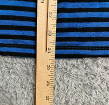 Load image into Gallery viewer, Lauren Ralph Lauren Shirt Womens 1X Blue Black Striped Boat Neck Plus Ladies