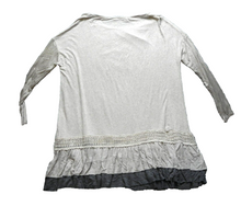 Load image into Gallery viewer, Easel Shirt Womens 2X Crochet Lace Dot Layered Tunic Blouse Rayon Spandex Plus