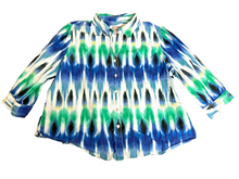 Load image into Gallery viewer, Chicos Shirt Womens 3 2X Button Up Collared Blouse Casual Geometric Plus Ladies