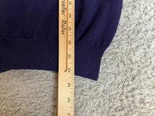 Load image into Gallery viewer, Lacoste Sweater Adult 4 (Medium) Navy Blue V-Neck Preppy Alligator Logo Mens