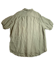 Load image into Gallery viewer, Timberland Shirt Adult Extra Large Sage Green Pocket Linen Rayon Casual Mens