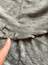 Load image into Gallery viewer, Athleta Sweater Womens Large Tall Gray Open Front Waterfall Cardigan Thumbhole