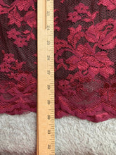 Load image into Gallery viewer, Guess Dress Womens 0 Red Lace Bell Sleeve Nylon Spandex Boho Party Casual Ladies