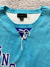 Load image into Gallery viewer, Blizzard Bay Dress Womens Medium Blue Ugly Christmas Sports Sweater Frosty #31
