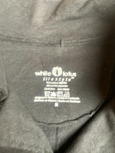 Load image into Gallery viewer, White Lotus Lifestyle Jacket Womens Medium Black Button Front Pocket Spandex