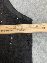 Load image into Gallery viewer, Catherines Shirt Womens 20W Black Sequins Lace Line Tank Blouse Plus Ladies