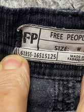 Load image into Gallery viewer, Free People Jeans Womens 31x27 Gray Straight Leg Spandex Stretch Corduroy Ladies
