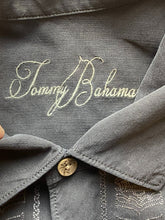 Load image into Gallery viewer, Tommy Bahama Shirt Adult 2XL XXL Black Embroidery Silk Button Up Casual Mens