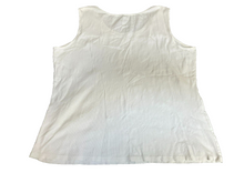 Load image into Gallery viewer, Zenergy By Chicos Shirt Womens 3 Extra Large White Tank Sassy Sequin Ladies