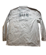 Load image into Gallery viewer, Enyce Shirt Adult 2XL Gray Button Up Pockets Spell Out Hip Hop Streetwear Mens