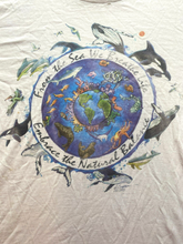 Load image into Gallery viewer, VTG Feel The Rhythm of The Earth Shirt Adult Large Nature Earthcore 90s Mens