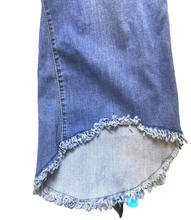 Load image into Gallery viewer, Alivia Ford Jeans Womens 24W Whiskered Rayon Spandex Fringe Hem Asymmetric Plus