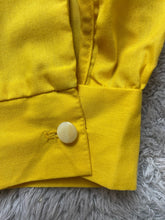 Load image into Gallery viewer, Vintage Carole Sue Shirt Womens 2XL XXL Yellow Button Up Collared Casual Ladies