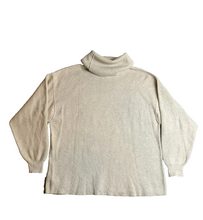 Load image into Gallery viewer, Free People Sweater Womens Medium Beige Turtleneck Oversized Pullover Ladies