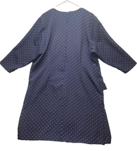 Load image into Gallery viewer, Eliza J Dress Womens 20W Navy White Polkadots Ruffle Trim Sheath Boho Plus Lady