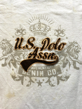 Load image into Gallery viewer, Vintage US Polo Assn Shirt Youth Medium Dingy White Waffle Knit Thermal Y2K Boys