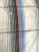 Load image into Gallery viewer, Enyce Clothing Co Shirt Adult 2XL White Black Blue Striped Button Up Casual Mens