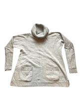 Load image into Gallery viewer, Talbots Sweater Womens Small Gray Turtleneck Merino Wool Pullover Outerwear