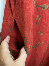 Load image into Gallery viewer, VTG Country Wear Casuals Dress W/ Jacket Womens Large Rustic Red Linen Rayon
