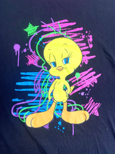Load image into Gallery viewer, Tweety Bird Shirt Womens Large Black Ladies Sleepwear Sleepshirt Warner Bros