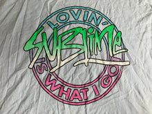 Load image into Gallery viewer, Sublime Shirt Womens Large/XL Light Blue Cropped Lovin' Is What I Got Oversized