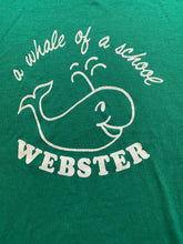 Load image into Gallery viewer, VTG Whale Shirt Womens Medium Green School Webster Single Stitch 70s Ladies
