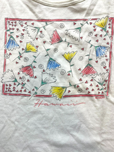 Load image into Gallery viewer, VTG Crazy Shirts Womens One Size White Hawaiian Floral Art Artsy Single Stitch