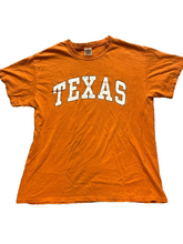 Load image into Gallery viewer, Texas Longhorns Shirt Adult Large Orange Spellout Streetwear NCAA Football Mens