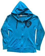 Load image into Gallery viewer, Victoria's Secret Pink Sweatshirt Womens Medium Teal Oversized Spell Out Ladies