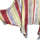 Load image into Gallery viewer, Indie Ella Shirt Womens One Size Stripes Kimono Open Front Boho Robe Silk Ladies