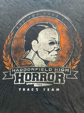 Load image into Gallery viewer, Halloween Shirt Adult Large Black Fade Haddonfield High Michael Myers Mens
