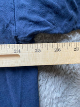 Load image into Gallery viewer, VTG Rock Paper Shocker Scissor Shirt Adult 2XL XXL Navy Blue Funny Hand Game Men