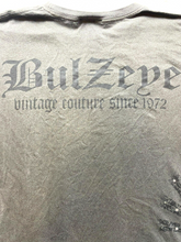 Load image into Gallery viewer, VTG Bulzeye Shirt Womens Large Streetwear Rhinestones Skull Grunge Gothic Y2K