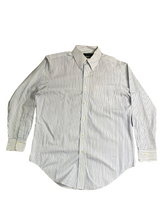 Load image into Gallery viewer, Lauren Ralph Lauren Shirt Adult 15.5 32/33 White Striped Button Up Dress Mens