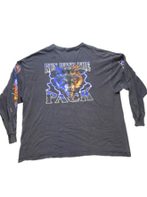 Load image into Gallery viewer, Firefighter Dept Shirt Adult 2XL XXL Black Lightning Wolf Run With The Pack Mens