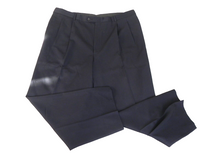 Load image into Gallery viewer, Worsted Wool Pants Adult 42x28 Pleated Straight Leg Casual Trouser Big Tall Mens