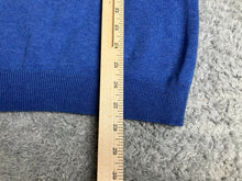 Load image into Gallery viewer, J. McLaughlin Sweater Adult Large Blue 1/4 Zip Modal Spandex Outerwear Mens