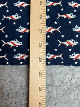 Load image into Gallery viewer, Columbia Shirt Adult Medium Navy AOP Patriotic Fish Vented Mesh Lined PFG Mens