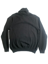 Load image into Gallery viewer, Lauren Ralph Lauren Sweater Womens Large Black Shawl Collar Toggle Outerwear