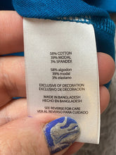 Load image into Gallery viewer, Eddie Bauer Shirt Womens Extra Large Teal Blue V-Neck Oversized Spandex Ladies