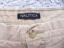 Load image into Gallery viewer, Nautica Shorts Adult 32W Pleated Outdoor Casual Golf Chino 8 Inseam Khaki Mens