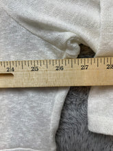 Load image into Gallery viewer, Torrid Sweater Womens 4 4X Ivory Open Front Cardigan Mesh Hippie Boho Nylon Plus